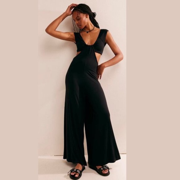 Free People Pants - FREE PEOPLE Mariah One-Piece Jumpsuit | Black | Small | NWT